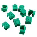 10Pcs Green Silicone Case for Hotend Heating Block Protective Cover 280 for 3D Printer