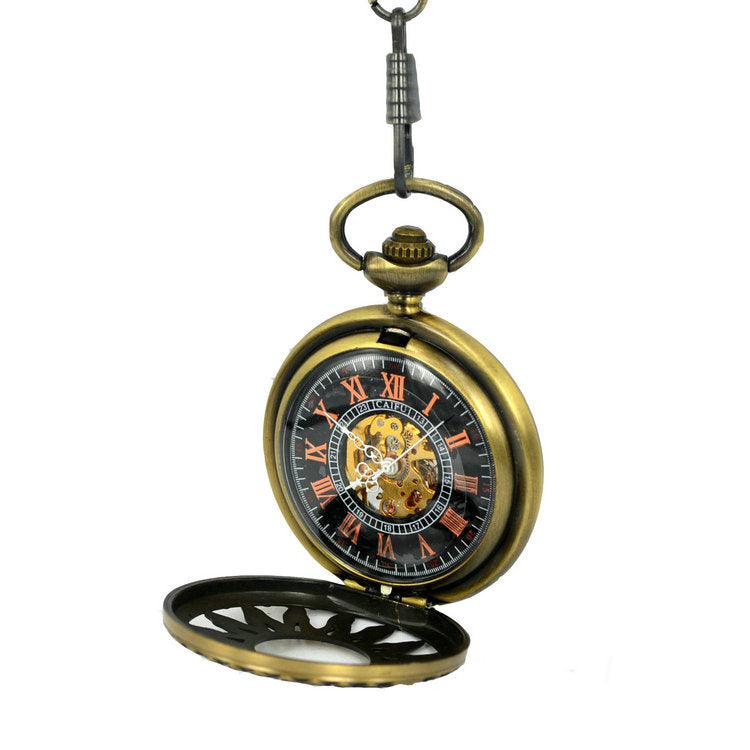 JIJIA JX003 Hot Wheels Hollow Case Mechanical Pocket Watch