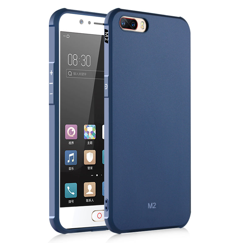 Bakeey Shockproof Soft Silicone Case+Tempered Glass Screen Protector for Nubia M2 Global Rom