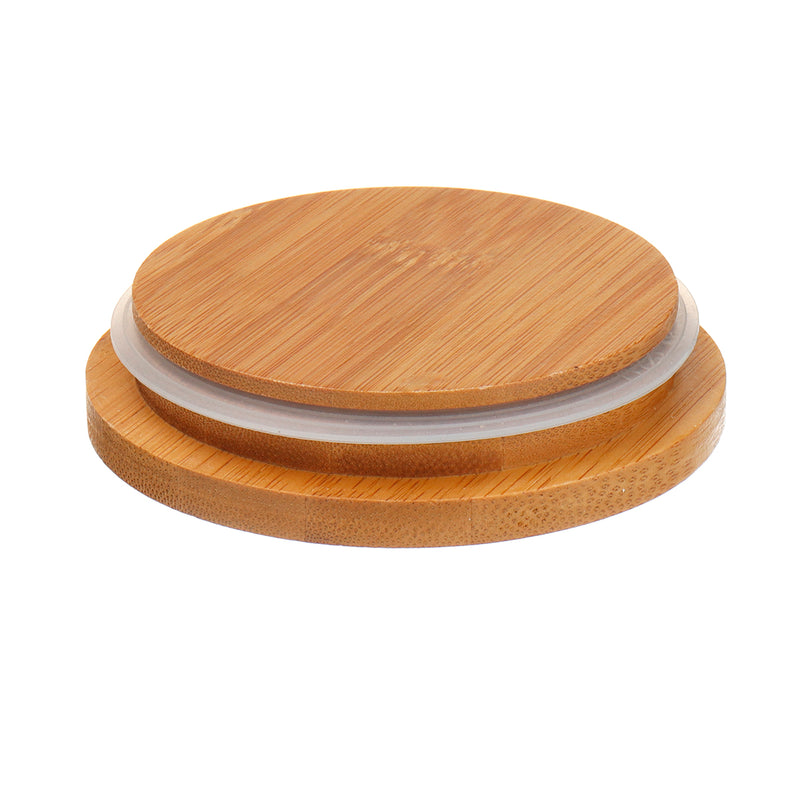 Ceramic Storage Jars Wooden Lids Tea Sugar Coffee Canisters Kitchen Container