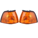 Pair Side Marker Lights Cover Amber for BMW E36 3-Series Coupe/Convertible 4D