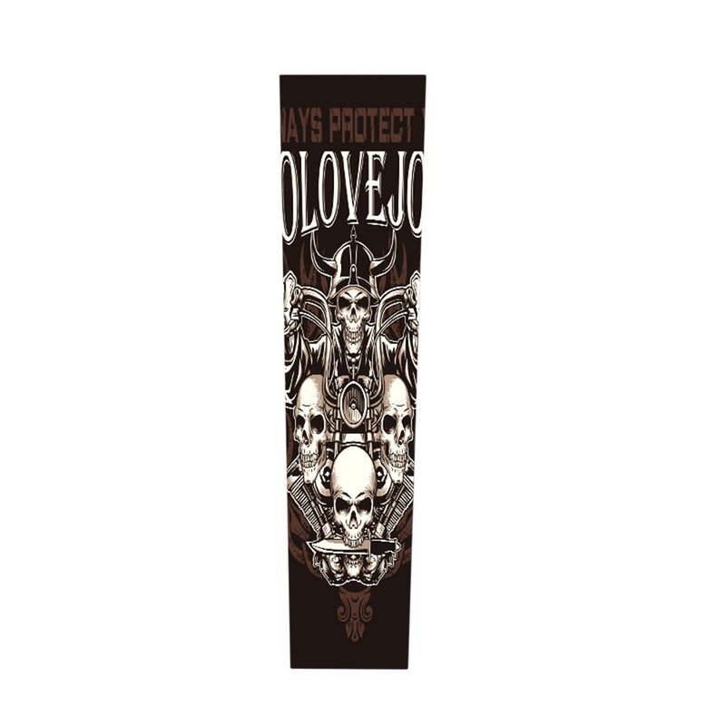 Ice Silk Sunscreen Arm Sleeves locomotive Printing Outdoor Riding Flower Arm Tattoo Arm Fishing Sleeve