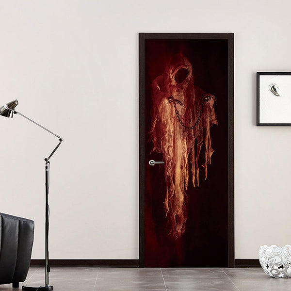 Miico MT008 3D Door Sticker Halloween Sticker Removable Wall Stickers Halloween Patry Decoration