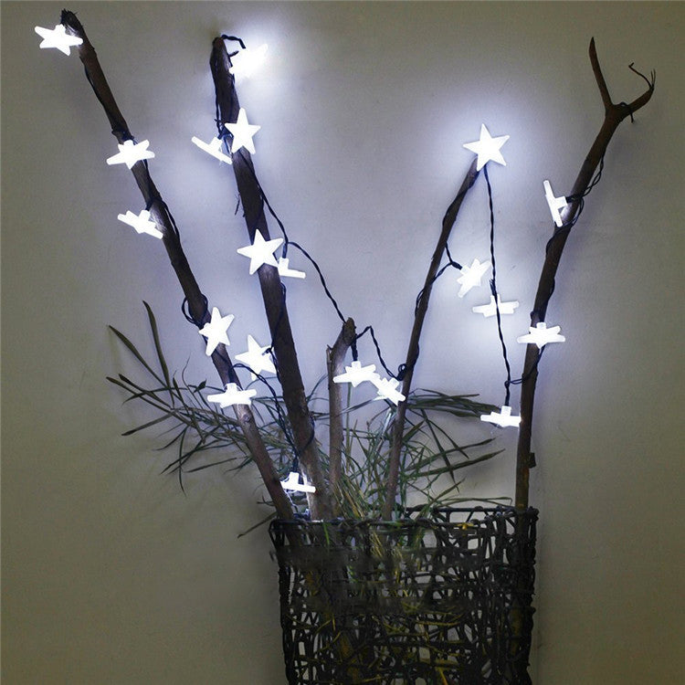KCASA 3M 30 LED Frosting Star String Lights LED Fairy Lights for Festival Christmas Halloween