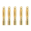5 Pair 2mm Gold Bullet Connectors Banana Plugs For RC Car/Drone Lipo Battery