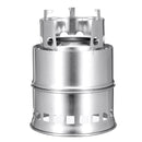 Stainless Steel Camping Wood Stove Picnic BBQ Grill Alcohol Stove