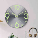 Luminous Wall Clock Number Quartz Hanging Clocks Glow In The Dark Bedroom Decor