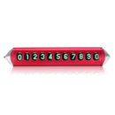 Temporary Parking Phone Number Card Plate Full Metal Tungsten Steel Safety Hammer Night Vision Version