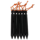 6Pcs 18cm Tent Peg Ground Nail Stakes Puller Aluminum Alloy Outdoor Camping Trip