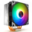 Coolmoon 1PCS 12cm Adjustable RGB CPU Heat Sink with 5 Heat Pipe Computer Case PC Cooling Fan