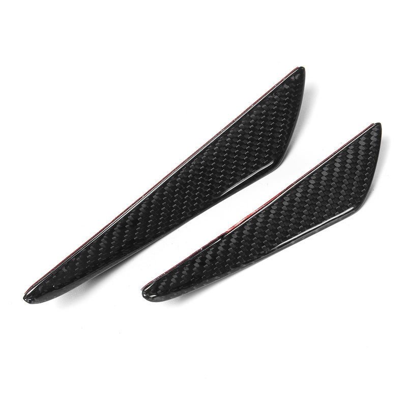Real Carbon Fiber Side Fins Canards Car Stickers 4PCS for Mercedes-Benz/BMW/Audi/Lexus