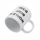 WORLD'S BEST BOSS" Cup Funny Coffee Mug Mugs Cup Gift Present Office Coffee Soup Tea Cup Gift