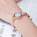 JULIUS 917 Simple Fashion Mesh Stainless Steel Strap Girls Quartz Watch