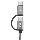 JDB 2 in 1 Type C Micro USB Fast Charging Cable With QC3.0/2.0 For Oneplus5 Xiaomi 6 A1 Redmi Note 4