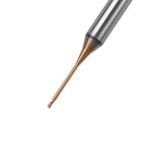 Drillpro R0.4 2 Flutes Ball Nose Long Neck Milling Cutter HRC60 CNC Deep Groove Cutter End Mill