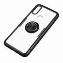 Bakeey Transparent Ring Holder Magnetic Car PC & Carbon Fiber Protective Case For Xiaomi Redmi 7