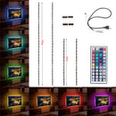 2PCS 50CM 100CM 5050 USB Powered RGB Color Change LED Strip Computer TV PC Backlight Kit DC5V