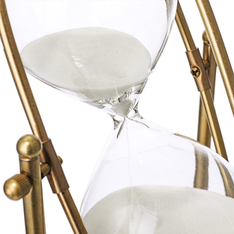 60Min Hourglass Timer Bronze Rotation Sand glass Countdown Home Office Decorations
