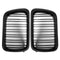 Pair Matte Black ABS Front Kidney Grille For BMW E36 1997-1999