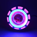 BIKIGHT 12-85V 1200LM LED Electric Bike Headlight Front Light 3 Modes Modified Demon Eyes Motorcycle