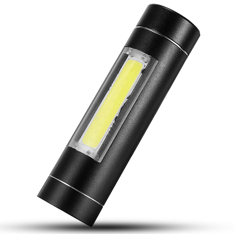 Portable Tactical Mini COB LED Flashlight Pocket Clip Torch Light Lamp