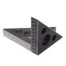 Mini Aluminum Alloy 45/90 Angle Gauge Inch Metric Angle Meter Triangle Ruler