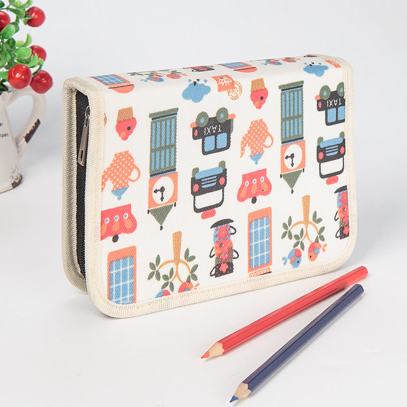 WAM PC-02 39 Slots School Pencils Case Large Capacity Pencil Bag Pouch Multi layer Brush Pocket
