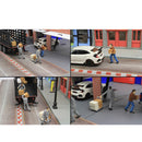 RM 1:64 Scale Figures Diorama To Move The Box Freight Courier Stevedore Model