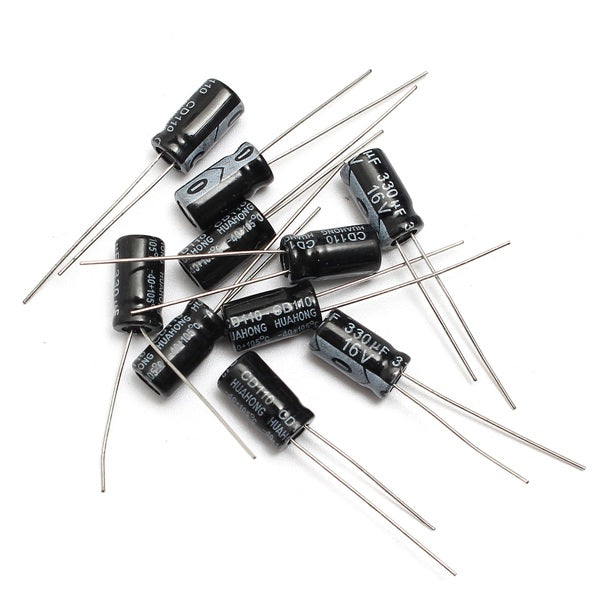Total 130Pcs 13 Values Each 10Pcs 0.1uf-470uf Electrolytic Capacitor Assortment Set