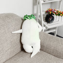 Japanese White Stuffed Plush Toy Radish Pillow Hugging Pillow Plush Doll Toy Soft Doll Xmas Gift