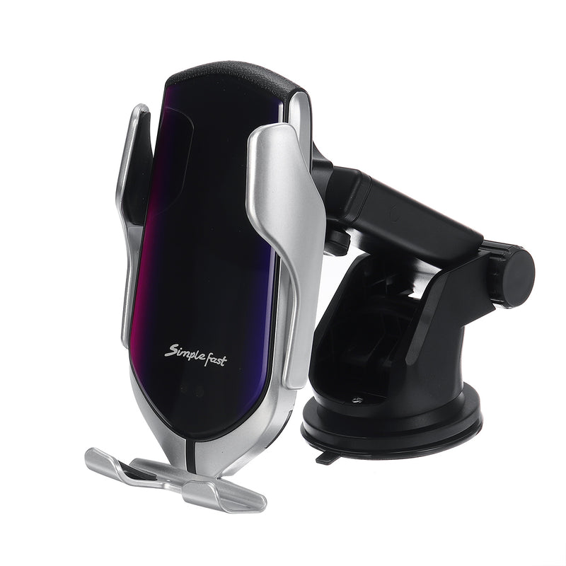 Metal Glass 10w Qi Wireless Charger Infrared Sensor Air Vent Dashboard Car Phone Holder For 4.0-6.5 Inch Smart Phone iPhone 11 Samsung Note 10