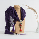 Ethnic Turquoise Necklace Cotton Scarf Bohemian Flower Leaf Tassel Clothing Accessories Gift