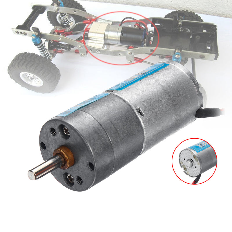 83r/min 370 Metal Torque Gear Reduction Motor 12V83 Rotation Carbon Brush Motor