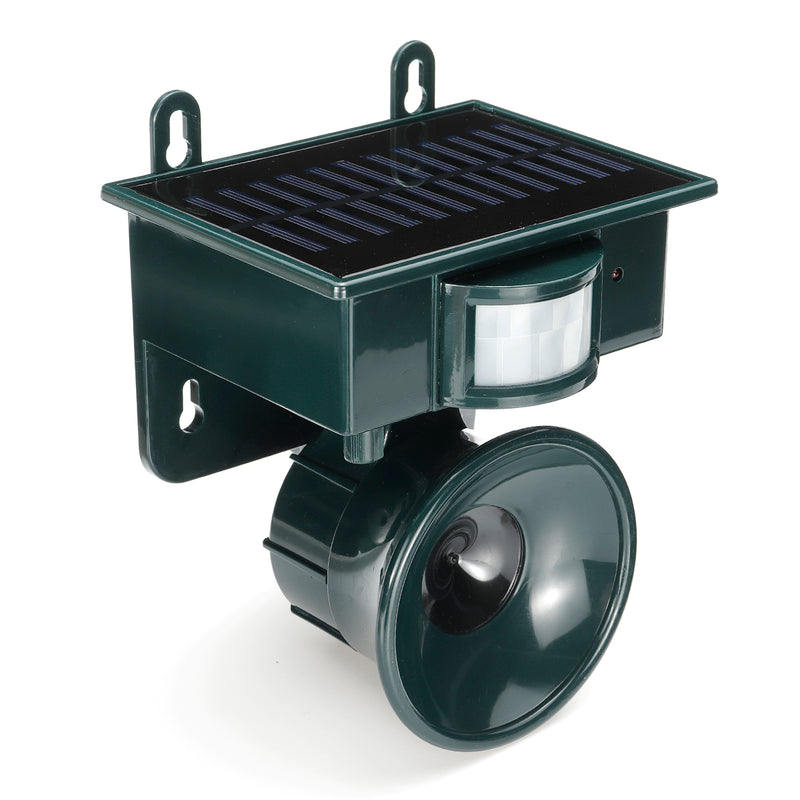 Solar Ultrasonic PIR Sensor Pest Animal Repeller Scarer Deterrent Bird Cat Dog