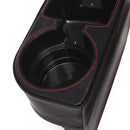 Multi-functional PU Leather Car Seat Crevice Storage Box Seat Gap Organizer Drink Cup Holder