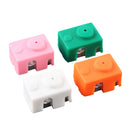 4Pcs PT100 V6 Silicone Case for Hotend Heating Blocks Random Color High Temperature Resist for 3D Printer