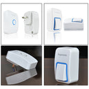 US Plug Augreener Wireless Cordless Wireless Control Doorbell Battery-free 25 Chime Digital Doorbell