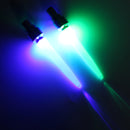 2pcs Motorcycle Tire Valve Neon LED Lights Colorful Lamps W/ Button Batteries
