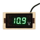 12-24V LED Digital Display Voltage Volt Meterr Panel Motorcycle Blue Red Green