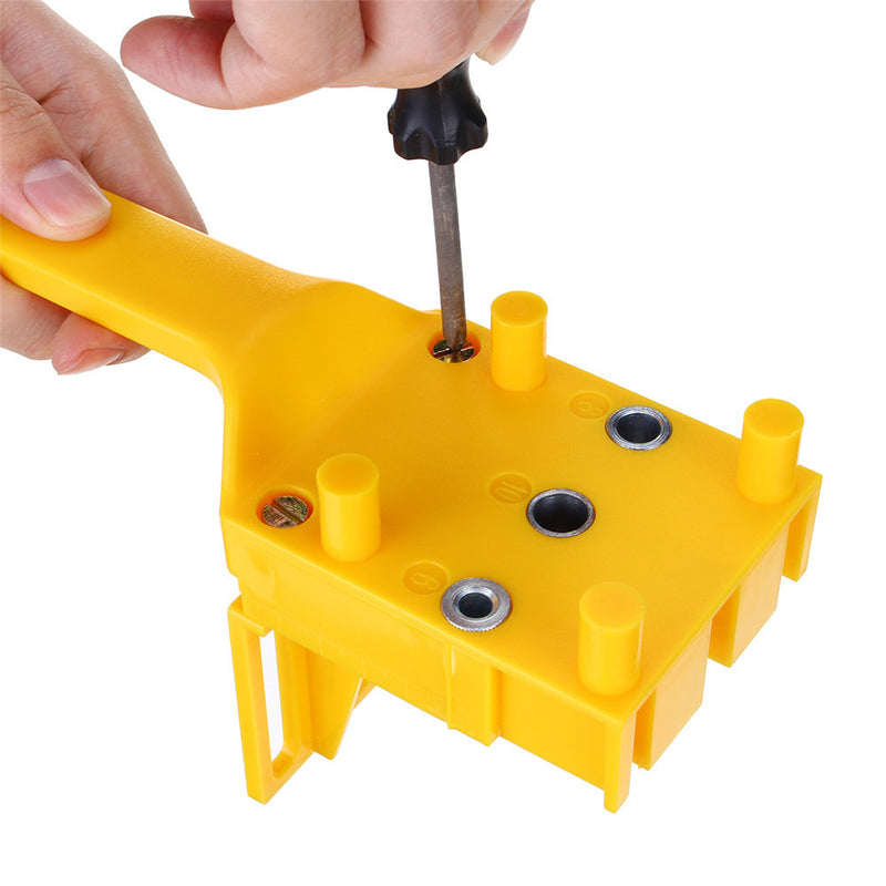 Woodworking Dowel Jig Set Drill Guide with Dirll Bit Pocket Hole Jig