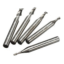 5pcs 2 Flute 2/3/4/5/6mm 6mm Shank Milling Cutter HSS End Mill CNC Engraving Bit