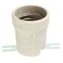 E27 Ceramic Lamp Holder Socket Fittings Screw Bulb Adapter Straight Elbow Shape