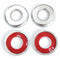 4Pcs Chrome Door Lock Covers Trim for Dodge Caliber Journey and Jeep Patriot Compass