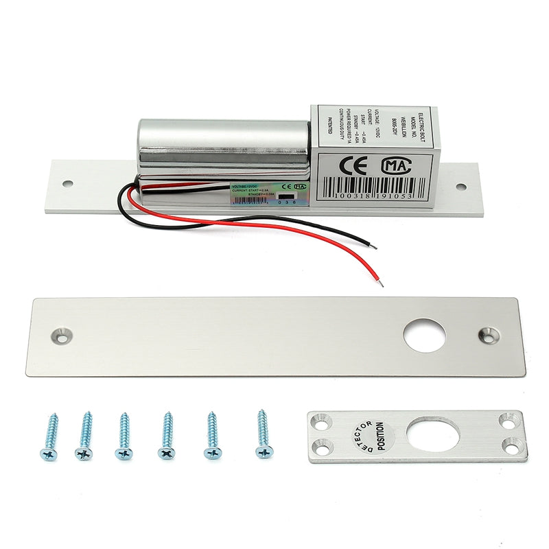 12V Electric Mortise Lock Low Temperature Bolt Lock for Access Control Wood Metal Door