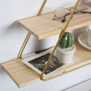 Geometric Iron Basket Wall Mount Rack Unit Shelf Storage Shelf Bracket Wall hanging rack Display Decor