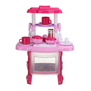 Kid Children Kitchen Pretend Play Cooking Set Toys Toddlers Home Dinner Cookware