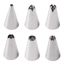 KCASA KC-PN15 7pc/set Silicone Icing Piping Cream Pastry Bag Stainless Steel Nozzle Sets Cake DIY De