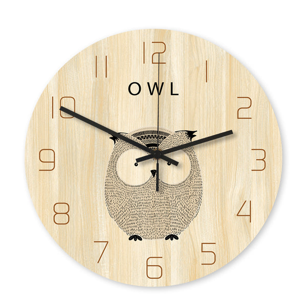 Loskii CC044 Creative Wall Clock Mute Wall Clock Cartoon Wall Clock For Home Office Decorations