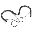 7/8inch Tube Black Cafe Racer Seat Frame Hoop Brat Loop LED Brake Turn Singal Lights