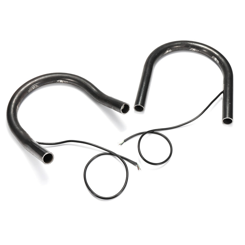 7/8inch Tube Black Cafe Racer Seat Frame Hoop Brat Loop LED Brake Turn Singal Lights